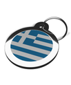 Flag of Greece Dog Identification Tag