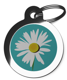Cool Daisy Flower Tag for Dogs