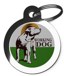 Working Dog 3 Pet Name Tag