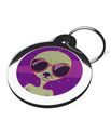 Purple Alien ID Tag for Pets