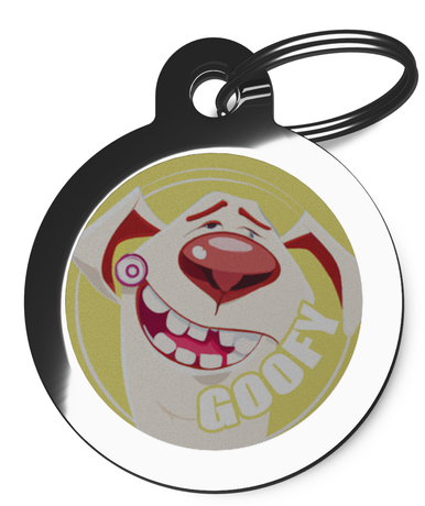 Funny Goofy Doggie Pet ID Tag