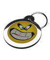 Funny Yellow Face 1 Tag for Dogs