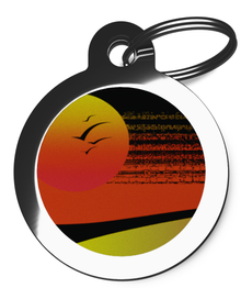 Sunset ID Tag for Pets