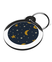 Stars and Moon Pet Name ID Tag