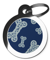 Paisley Bone Tag for Dogs