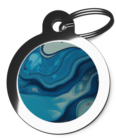 Blue Marble Design ID Tag for Dogs