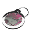 Pink Marble Design Pet ID Tag