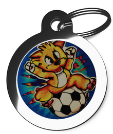 Doggie and Football ID Tag
