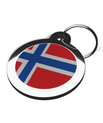 Flag of Norway Dog Identification Tag 