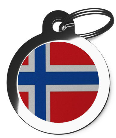 Flag of Norway Dog Identification Tag 