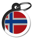 Flag of Norway Dog Identification Tag