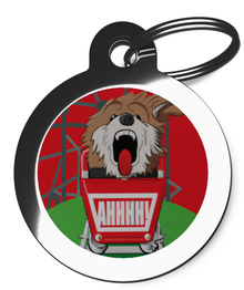 Rollercoaster Pet Tag For Dogs