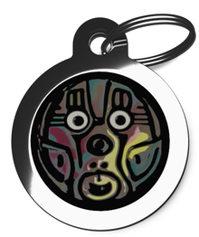 Mysterious Face Dog Identity Tag
