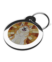 Stained Glass Dog ID Tag for Akita's 2