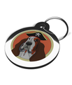 Basset Hound Pirate ID Tag for Dogs 2