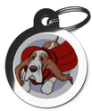 Basset Hound Superdog Pet Tag for Dogs