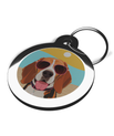 Beagle Summertime ID Tag for Dogs 2