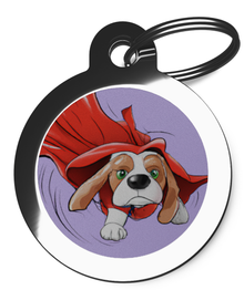 Beagle Superdog Dog Tag for Dogs