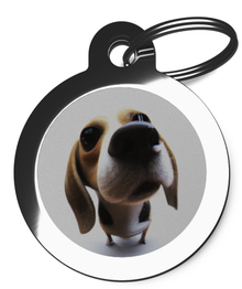 Beagle Fish Eye Lens Tag for Dogs
