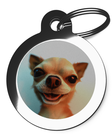 Chihuahua Fish Eye Lens ID Tag for Dogs