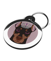 Doberman Princess Dog Identity Tag