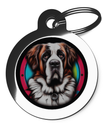 St Bernard Graffiti Pet ID Tag