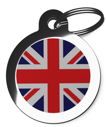 Union Jack Flag Tag for Dogs