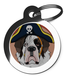 St Bernard Pirate Tag for Dogs