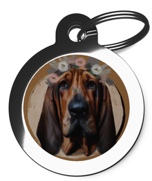 Bloodhound Hippy Dog Tag for Dogs