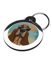 Bloodhound Summertime Pet ID Tag 2