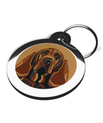Bloodhound Art Nouveau Pet Name Tag 2