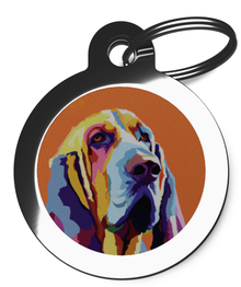 Bloodhound Pop Art Breed Dog Tags