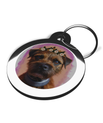 Border Terrier Hippy ID Tag for Dogs 2