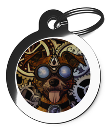 Border Terrier Steampunk Tag for Dogs