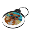 Border Terrier Summertime Pet ID Tag 2