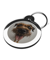 Border Terrier Fisheye Lens Pet Name Tag 2