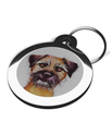 Border Terrier Portrait Tag for Dogs 2