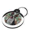 Boston Terrier Stained Glass Breed ID Tag 2