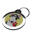 Bull Terrier Pirate Dog ID Tag 2