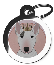 Bull Terrier Princess ID Tags for Dogs