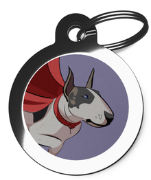 Bull Terrier Superdog Dog Tags for Dogs