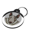 Bull Terrier Art Nouveau ID Tag 2