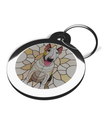 Bull Terrier Stained Glass Dog Tag for Dogs 2