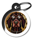 Gordon Setter Steampunk Dog ID Tag