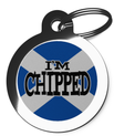 I'm Chipped Saint Andrews Cross Pet Tag