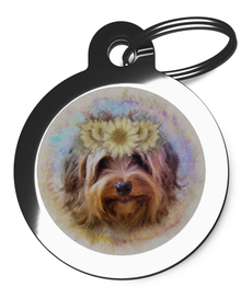 Lhasa Apso Hippy Pet Tag for Dogs