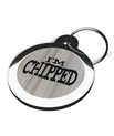 I'm Chipped Brown Stripes Pet Tags