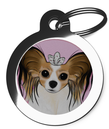 Princess Pet Tag for Dogs - Papillon Breed