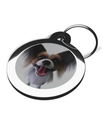 Papillon Breed Fisheye Lens ID Tag for Dogs