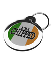 I'm Chipped Irish Flag Tag for Dogs